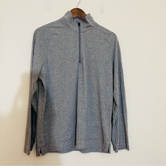 Banana Republic Quick Dry Half Zip Long Sleeve Sweatshirt Men Size  M Color Gray - Picture 1 of 10